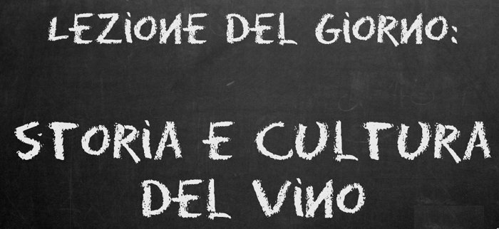 La cultura di Bacco presto a scuola